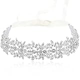 BABEYOND Bridal Handmade Luxury Rhinestone Wedding Party Hairband Hair Band Austrian Crystal Floral...