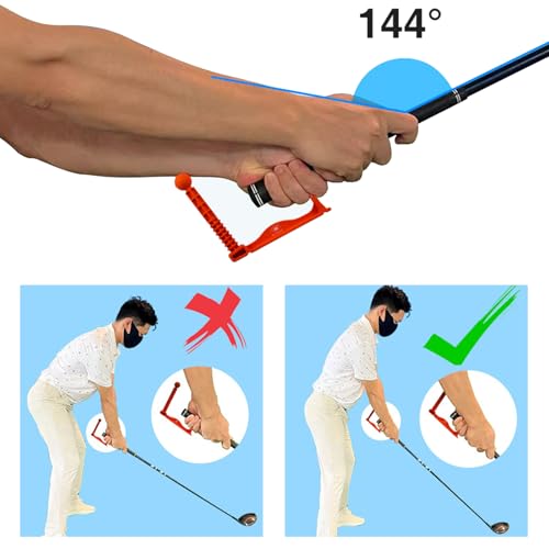 Charnières de poignet d'entraînement de golf pour stabiliser le geste et éviter le slice
