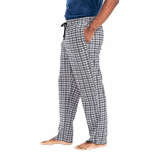 Nautica Men's Sueded Fleece Pajama Pants 2 Pack (Black Plaid/Grey and White Plaid, Medium)4
