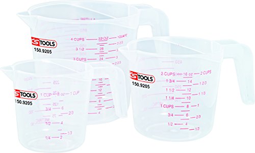 Preisvergleich Produktbild KS Tools 150.9205 Messbecher-Satz, 3-tlg.