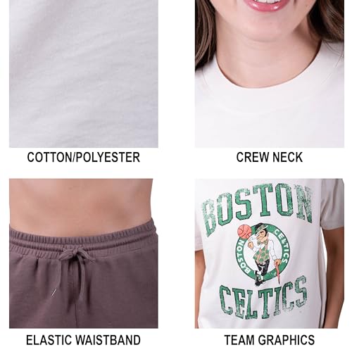 Conjunto súper suave de los Boston Celtics para mujer en blanco S 4