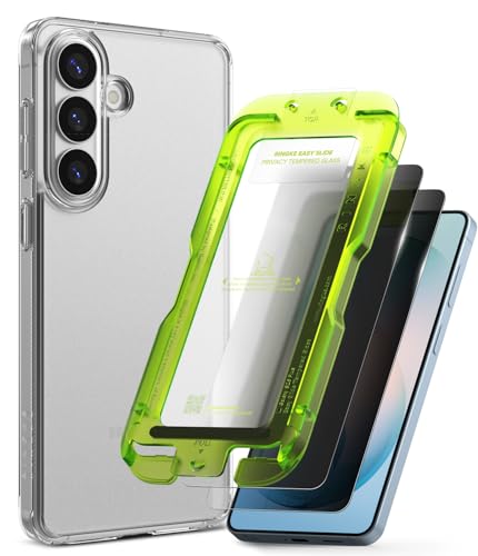 Coque Samsung S26 Plus Ringke et verre anti-espion mat translucide antichoc