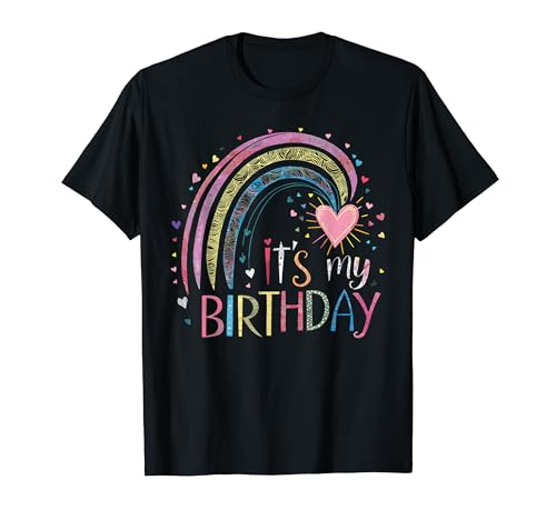 It's My Birthday Girls Cute Happy Birthday Shirts For Women Maglietta