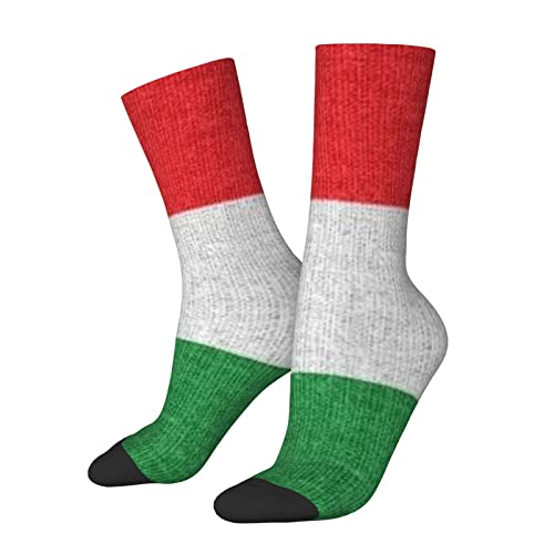 Chaussettes athlétiques Drapeau de la Hongrie Chaussettes décontractées en coton pour hommes et femmes