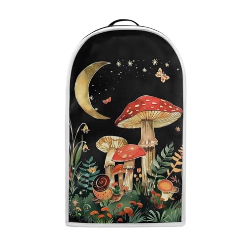 Image of Moon Mushroom Blender Dust Covers with Top Handle Keep Countertop Clean Fits Blender Coffee Maker Juicer Machine Washable Food Processor Cover for Kitchen Counter Decor