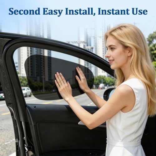 Car Window Shade for Driver Windows, Roll Windows UP & Down丨Static Cling by Lonyaqui - Used condition - Image 8