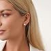 18g Titanium Heart Love Earrings for Women Girls Stainless Steel 14k Gold Plated Hypoallergenic Cute Tiny Sequins Stud Cartilage Tragus Screw Back Post Piercing Sensitive Ear (White)