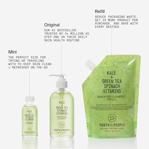 Youth To The People K01 Facial Cleanser - Kale And Green Tea Cleanser - Gentle Face Wash, Makeup Remover + Pore Minimizer For All Skin Types thumb #7