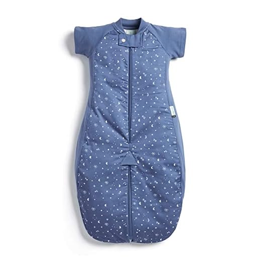 ergoPouch Baby Sleep Sack 1.0 TOG, Organic Cotton Sleep Suit, Cozy Transition from Swaddle, Ideal for Nighttime Temperature Control, Unisex (2-4 Years, Night Sky)