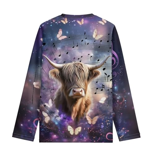 T Shirt for Kids 3-16Y Long Sleeve Shirt Crew Neck T-Shirt Sport Athletic Tops3