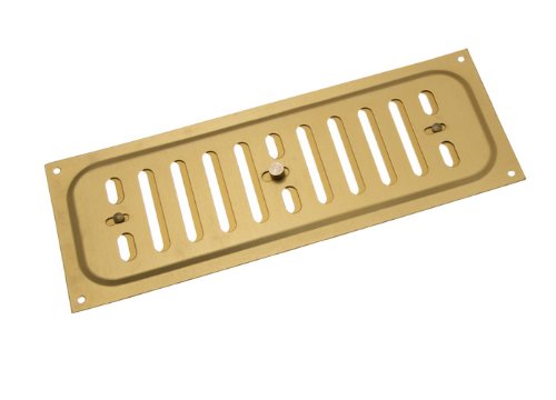 Grille louvre capot de ventilation or 9x3 anti-infiltration en aluminium pour évacuation saine