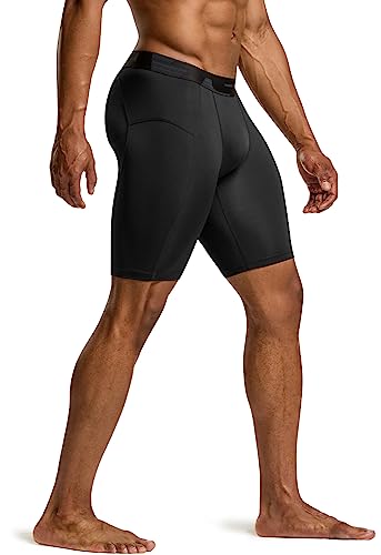 Tsla Men's Athletic Compression Shorts, Sports Performance Active Cool Dry Running Tights, Core 3Pack Shorts Black/Black/Black, Medium #TOP7