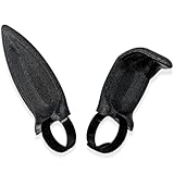 Bunny Ears for Headphones - Adorable Bunny Headphones Attachment in Various Colors with Hidden Self Fastener - Bunny Ears for Gamers and Streamers (Set of 2) (Solid Sparkle Black, Straight/Bent)