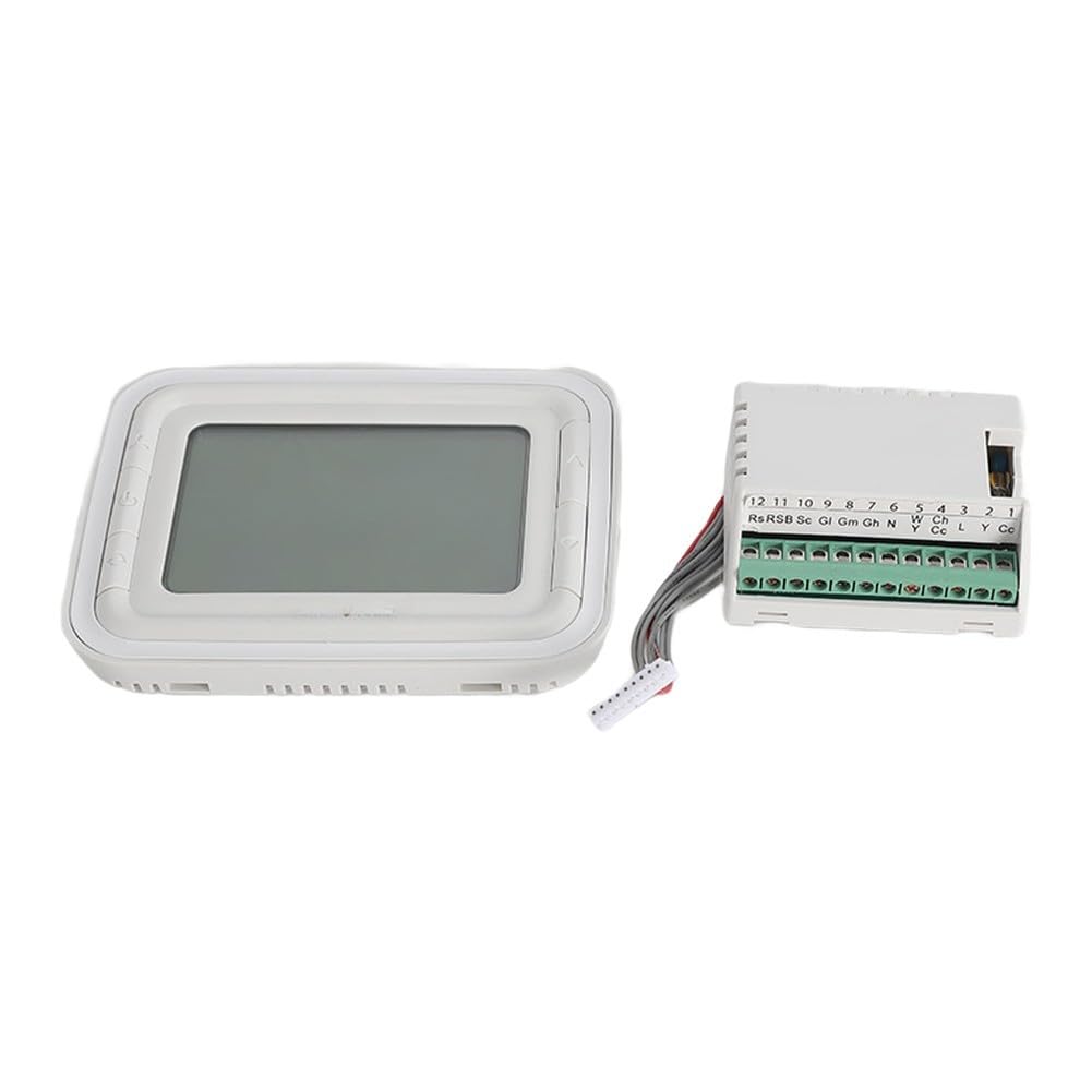 Cyfrowy termostat LCD regulator cewki wentylatora AC220V zielony 11,8 x 9