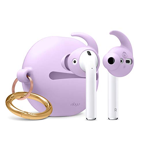 yelagoz AirPods Ή C[tbN Ji ^ Cz h~ ANZT[ C[s[X ^їp VR P[X t 2TCY × 2Zbg [ AirPods1 / AirPods2 Wireless Charging Cas
