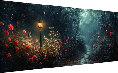 Diamond Painting fleur 195x90cm idéal pour habiller un grand mur vide de maison