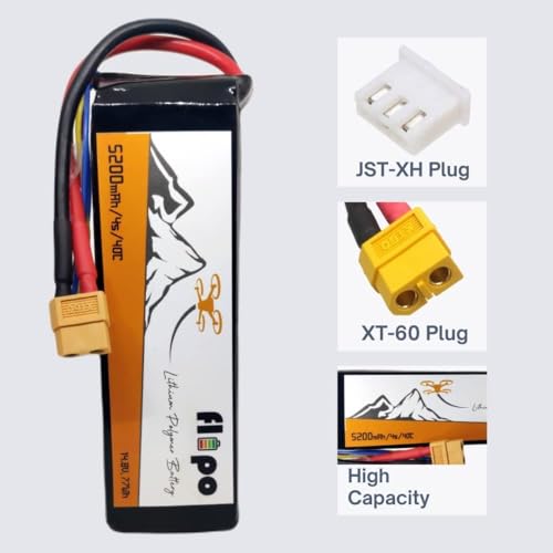 Image of Robodo Flipo 5200mAh 4S 40C /80C (14.8V) Lithium Polymer Battery Pack LIPO