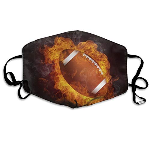 Comfortable Adjustable Fire Football Facial Decorations For Women And Men