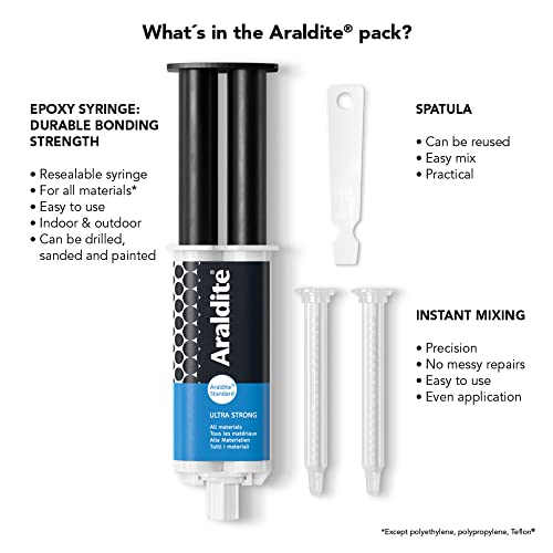 Araldite ARA-400003 Standard Syringe Epoxy, 24 ml
