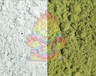 SolarColorDust® - White to Green (Fades to Yellow) - Sunlight Sensitive Color Change® Pigment