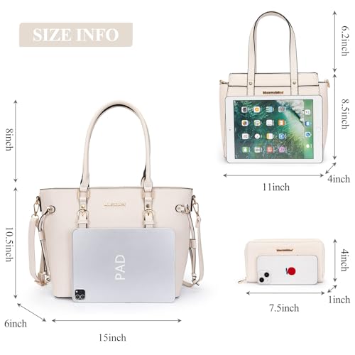 Image of Montana West 3PCS Purses for Women Tote Bag and Wallet Set Shoulder Satchel Handbags