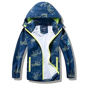 IjnUhb Marineblaues Knochen Jungen Regenjacke 6-7 Years