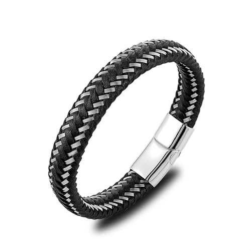 Bracelet homme cuir résistant fini les bijoux fragiles style punk