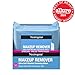 Neutrogena Makeup Remover Wipes Micellar Alcohol-Free Face Towelettes Remove Waterproof Mascara & Oil, Compostable 100% Plant-Based Cloth, Dermatologist & Ophthalmologist Tested, Twin Pack 2 x 25 ct