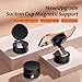 Eoegridte Vacuum Suction Magnetic Phone Holder, Foldable & Retractable Vacuum Magnetic Phone Stand Double-Sided Magnetic Car Phone Mount for All Phones Car/Mirror/Gym, Black