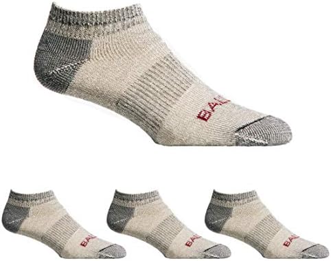 Ballston Lightweight 81% Merino Wool All Season Low Hiking Socks - 4 Pairs for Men and Women