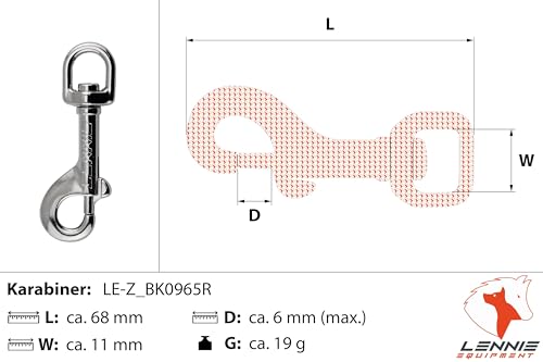 LENNIE Wasserfeste Schleppleine für kleine u. große Hunde, Made in Germany, Easycare, 5m 8m 10m 15m Hundeleine mit Handschlaufe, leicht, robust [Neon-Orange, 8mm (bis 10kg), 5m]