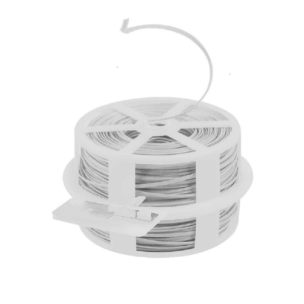 MX Plastic Garden Twist tie Wire, Garden Tying Tape Tool with Cutter, Plant Ties for Climbers Plantation Gardening Farming, Mini Garden Plant Ties, Garden Wire, Gardening Wire (White) 50 Meter_1pcs (B0CZNYZ14D) Amazon Price History, Amazon Price Tracker