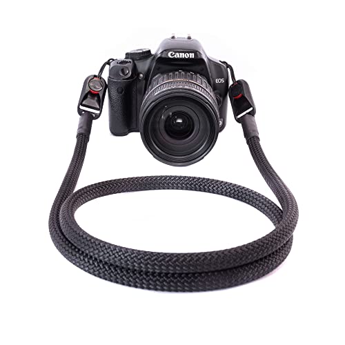 LIEBLINGSSTRAP PEAK DESIGN Camerastrap black handmade – handgefertigter Kameragurt schwarz – Universal Schultergurt für… – Bild 4