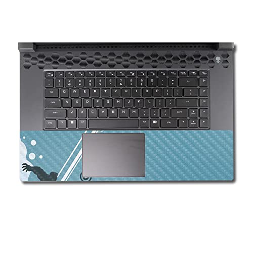 Image of MightySkins Carbon Fiber Skin Compatible with Alienware M17 R5 (2022) Full Wrap Kit - Super Squad | Protective, Durable Textured Carbon Fiber Finish | Easy to Apply & Change Styles | Made in The USA