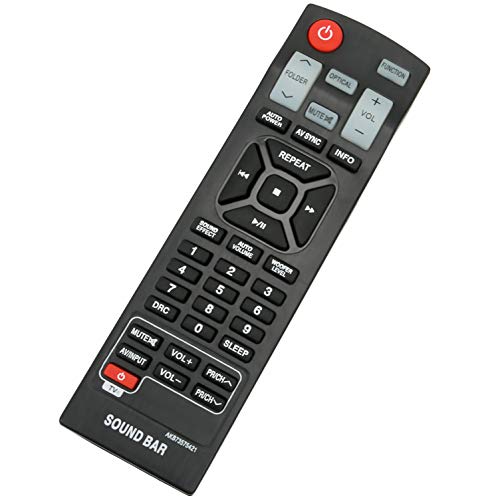 Image of New AKB73575421 Replaced Remote fit for LG Soundbar NB4530B NB3532A NB3530A NB3531A NB3520A2 NB3520ANB NB3530ANB NB4532B NB4530B NB4530A NB4540 NB4542 NB4543 NB5540A NBN36