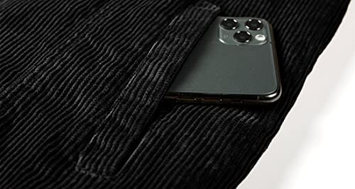 Utcoco Men's Vintage Fleece Sherpa Lined Corduroy Denim Trucker Jackets Lapel Button Down Thickened Winter Coats (Xl, Black) #TOP4