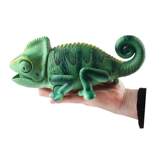 Lézard électrique à lumière télécommandée et queue oscillante vert - 3