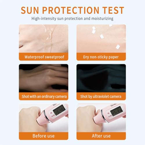 Eshioh Sunscreen SPF50+ PA+++, Sweat-Resistant, Fragrance-Free, No Whitening, Matte Finish, Portable, 19g #01