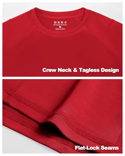 Blueleaf Boys' Girls' Compression Shirt Long Sleeve Undershirt Youth Quick Dry Athletic Base Layer for Football Baseball4