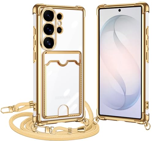 ATUSIDUN For Galaxy S26 Ultra �P�[�X �N���A �V�����_�[ Galaxy s26 ultra SG-53G SCG37 �J�o�[ �J�[�h���[ �M�����N�V�[ s26ultra �X�}�z�P�[�X ���|�� �񂩂� �΂߂��� ��|�� �P�[�X 