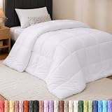 Utopia Bedding Twin Comforter, Duvet Insert, White, 64 x 88 Inches