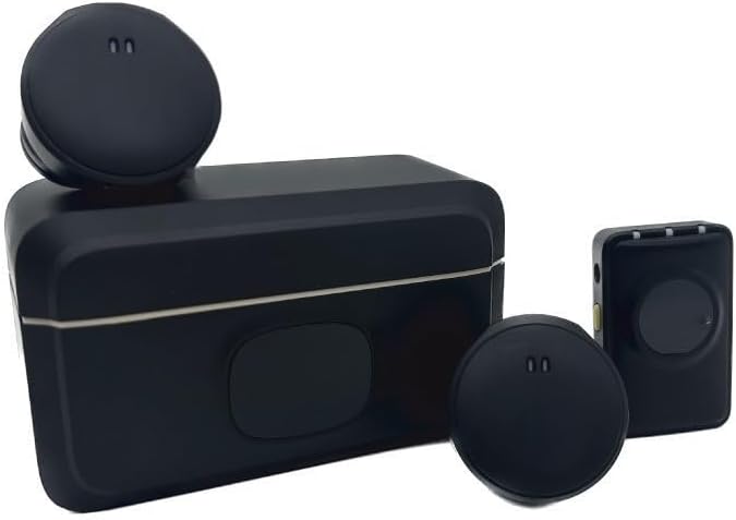 Portable Wireless Microphone Kit With Omnidirectional Pickup And Noise Reduction Compatible For Insta360 X5 And For Insta360 GO Featuring Charging Case And Dual Microphones