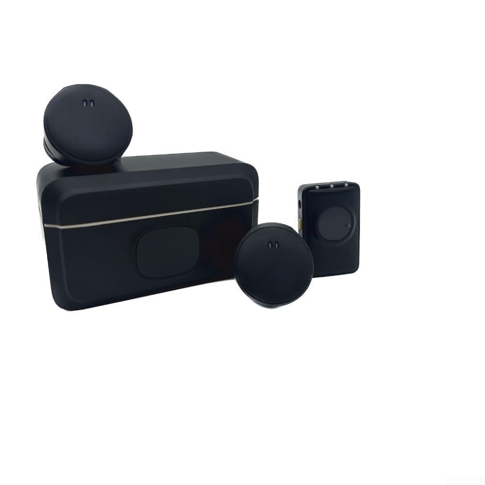 Portable Wireless Microphone Kit With Omnidirectional Pickup And Noise Reduction Compatible For Insta360 X5 And For Insta360 GO Featuring Charging Case And Dual Microphones