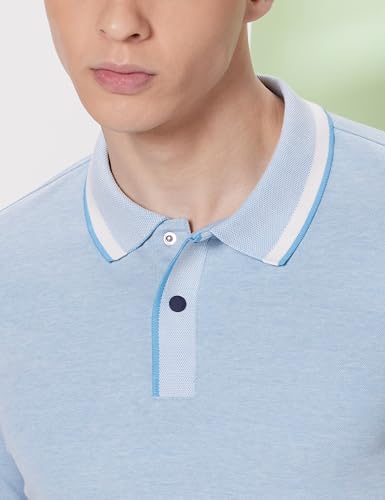 Image of Symbol Premium Men's Cotton Rich Textured Pique Polo T-Shirt - Regular Fit | Pique Knit (Available in Plus Sizes)