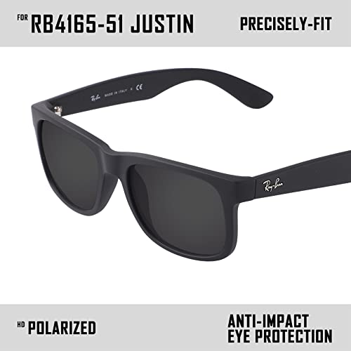 Image of Polarized Replacement Lenses for Ray-Ban Justin RB4165 Sunglass