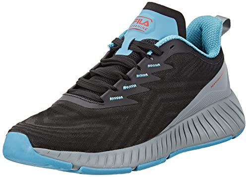 Fila NOVANINE, Chaussure de Course Homme, Black-Adriatic Blue, 42 EU