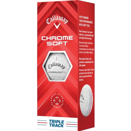 2024 Callaway Golf Chrome Soft Triple Track Custom Logo Golf Ball