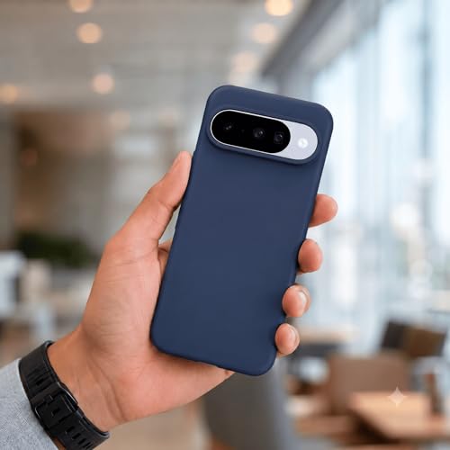 Image of FIRST MART Matte Silicone Back Cover for Google Pixel 10 - Blue