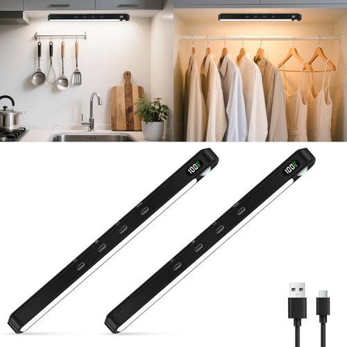 WILLED Under Cabinet & Closet Lights, Motion Sensor, Rechargeable, Magnetic, 3 Color Temps, Dimmable...