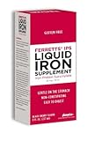 Ferretts Liquid Iron Supplement 40mg (IPS) - 8 Fl Oz. of Black Cherry Flavored High Potency Iron Supplements for Kids & Pregnant Women - Gentle & Non-Constipating Yummy Liquid Iron Supplement